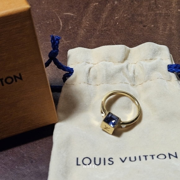 Louis Vuitton Jewelry - Louis Vuitton Multicolor Gold Tone Gamble Ring Size 6